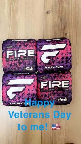 Customer photo review of 2024 Fire Heat Cornhole Bags - Set of 4