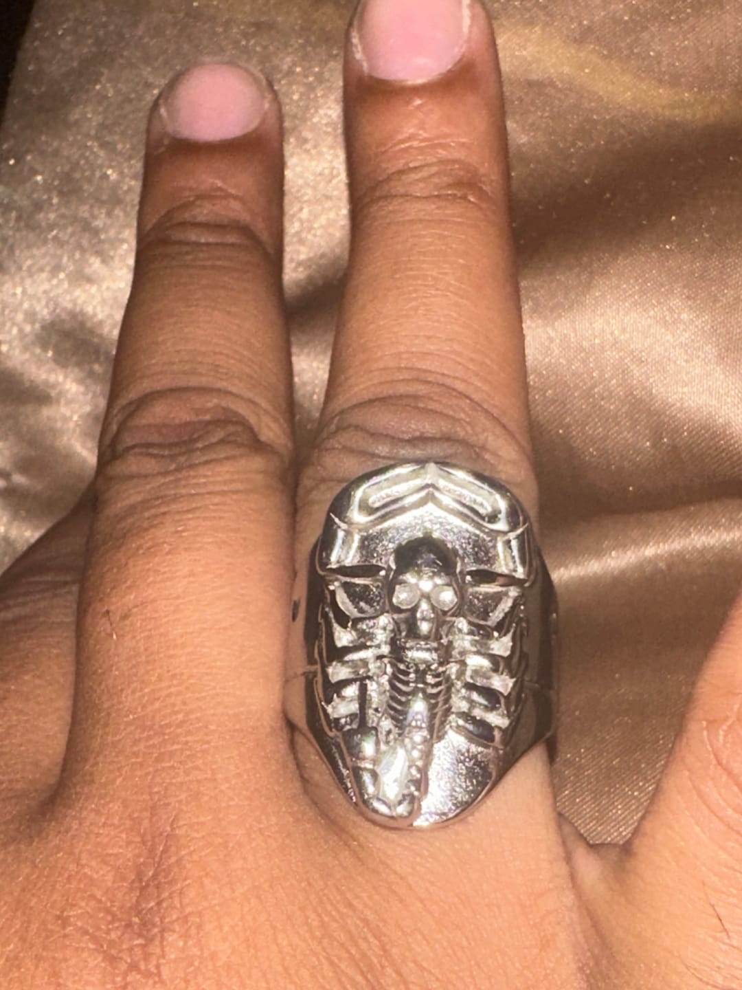 Customer photo review of RISING SCORPIO RING