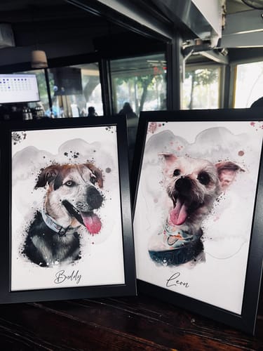 Customer photo review of Πορτραίτο Κατοικίδιου - Νερομπογιά