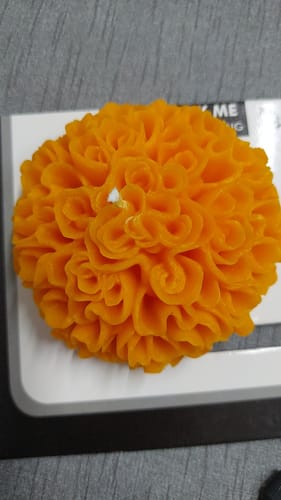 Customer photo review of Molde de flor de cempasúchil Grande