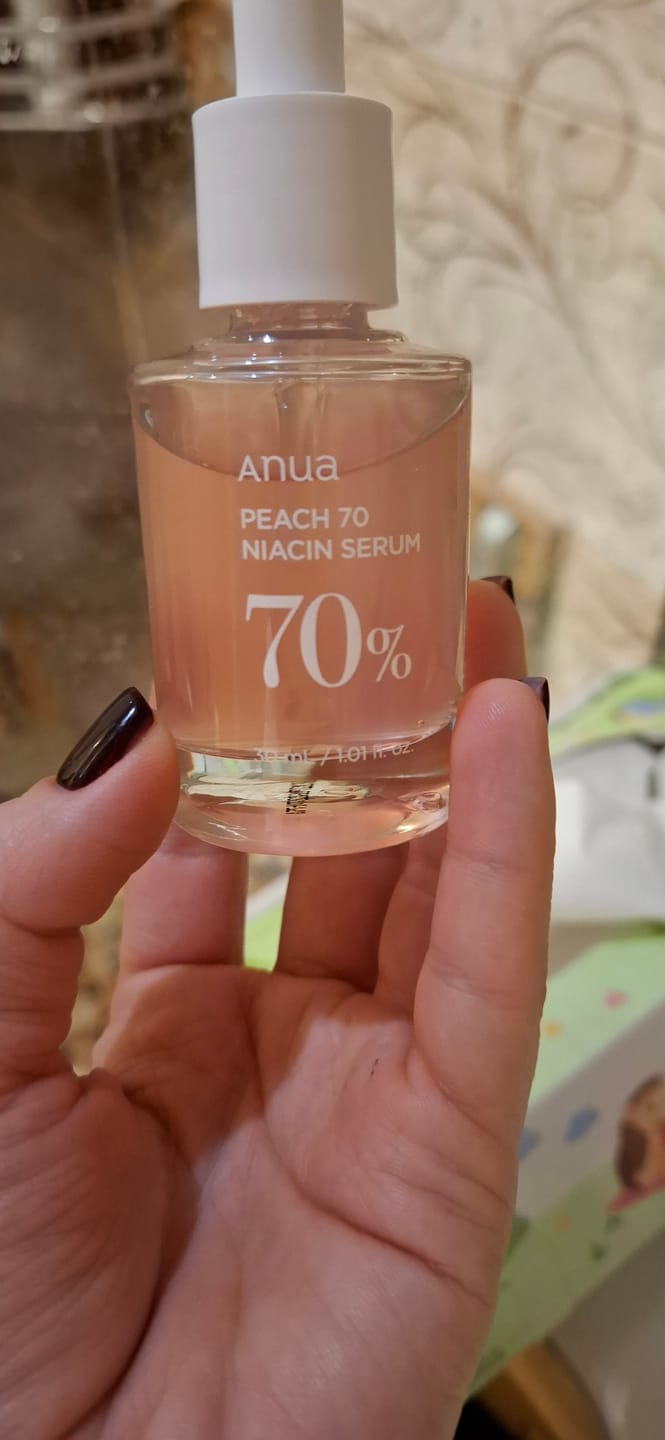 Customer photo review of Serums ar persiku gludai un mirdzošai ādai Anua Peach 70% Niacin Serum