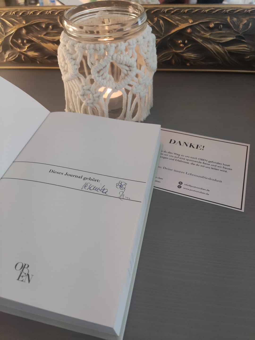 Customer photo review of "coming home" Journal