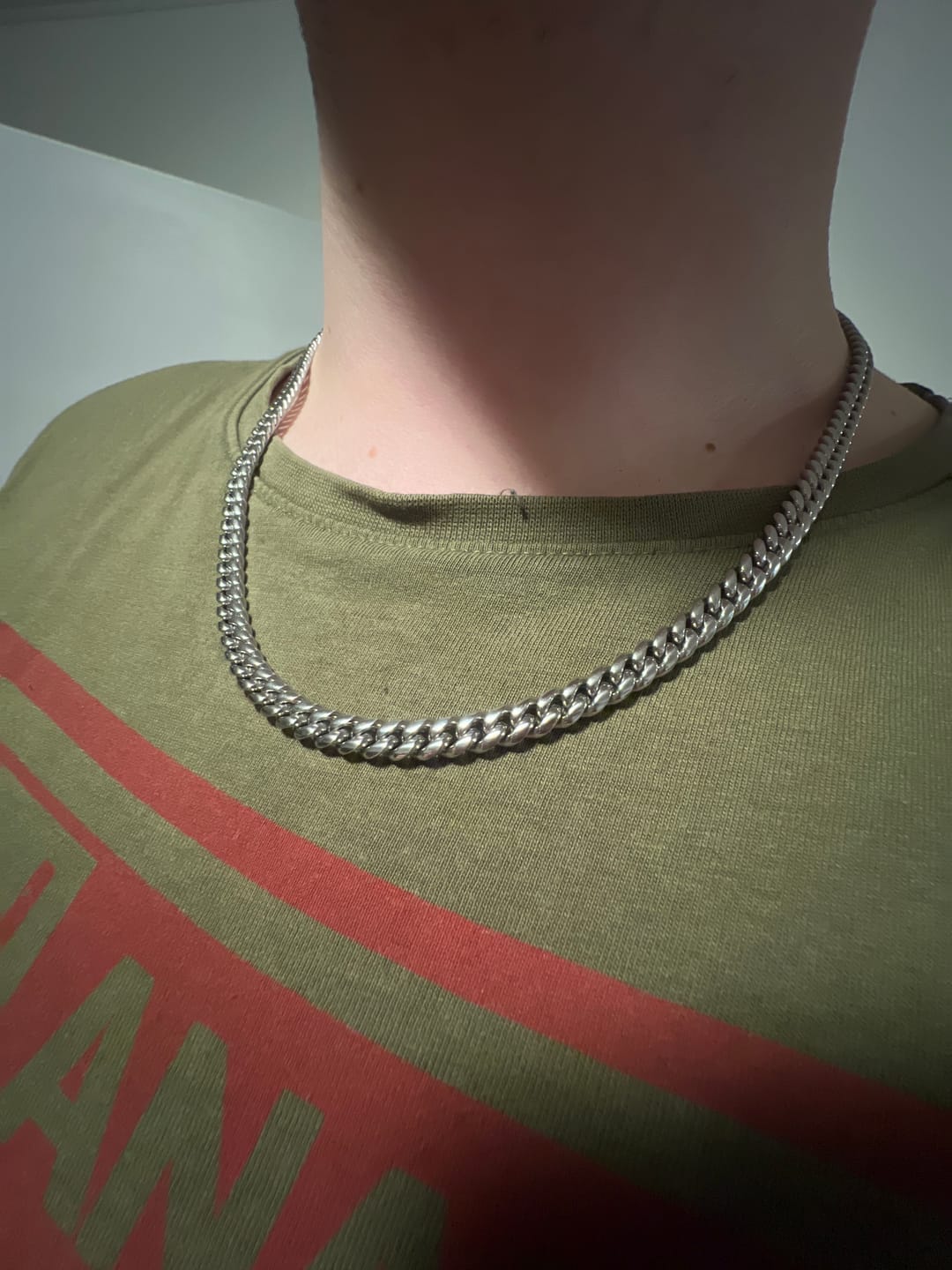 Customer photo review of CLEAN CUBANA CHAIN. - 6MM WHITE GOLD