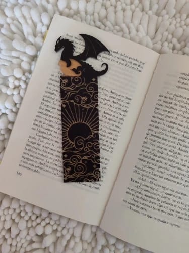 Customer photo review of Fourth Wing Acrylic Bookmarks