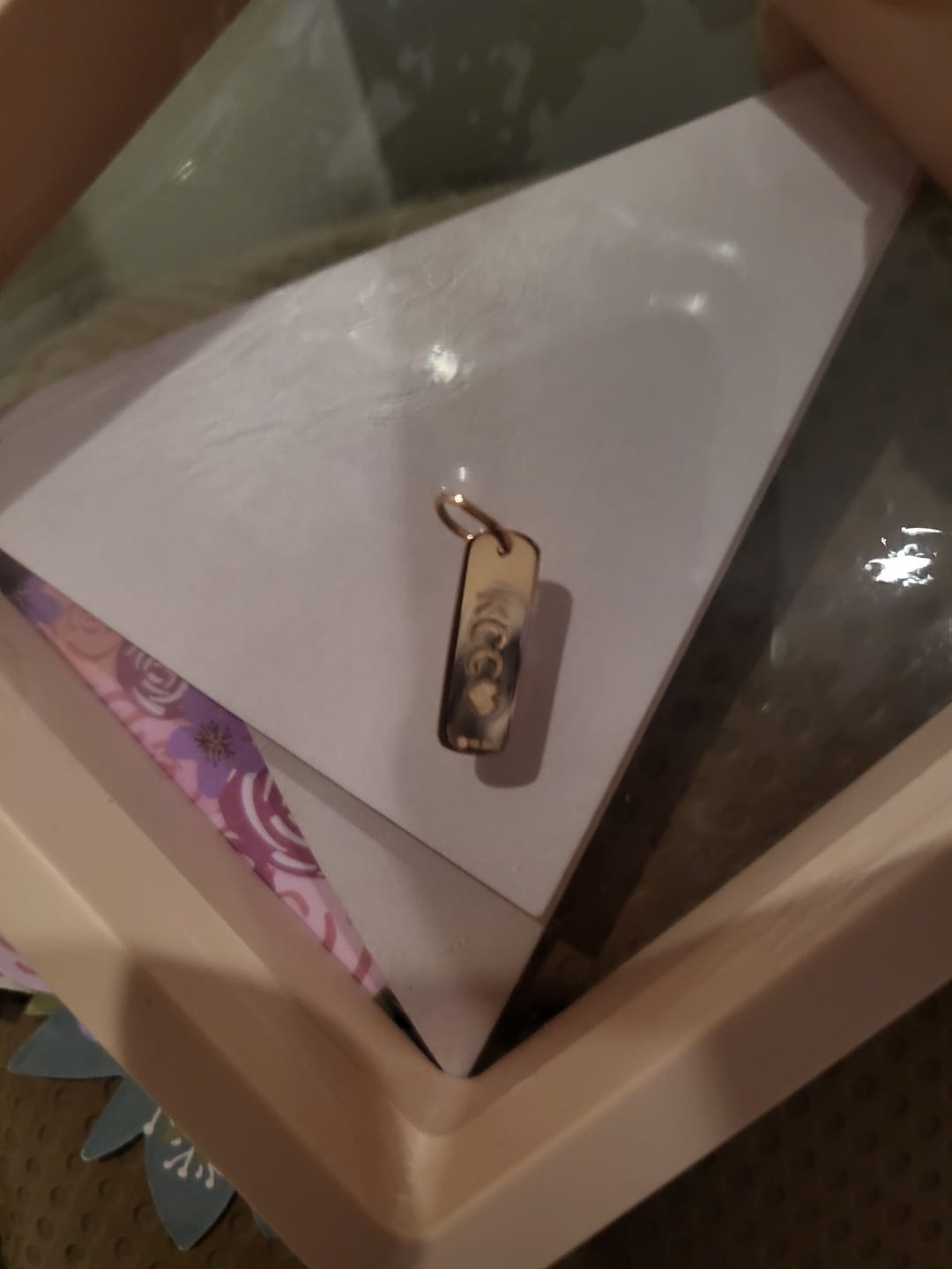Customer photo review of Bookmark Tag Pendant Charm