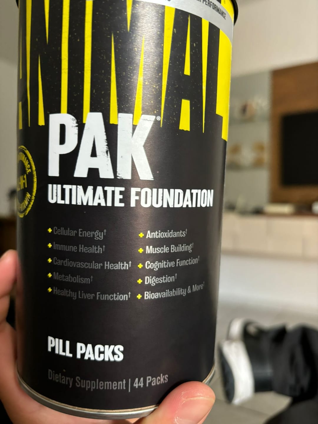 Customer photo review of Universal Nutrition Animal Training Pak - 44 Pack(s)