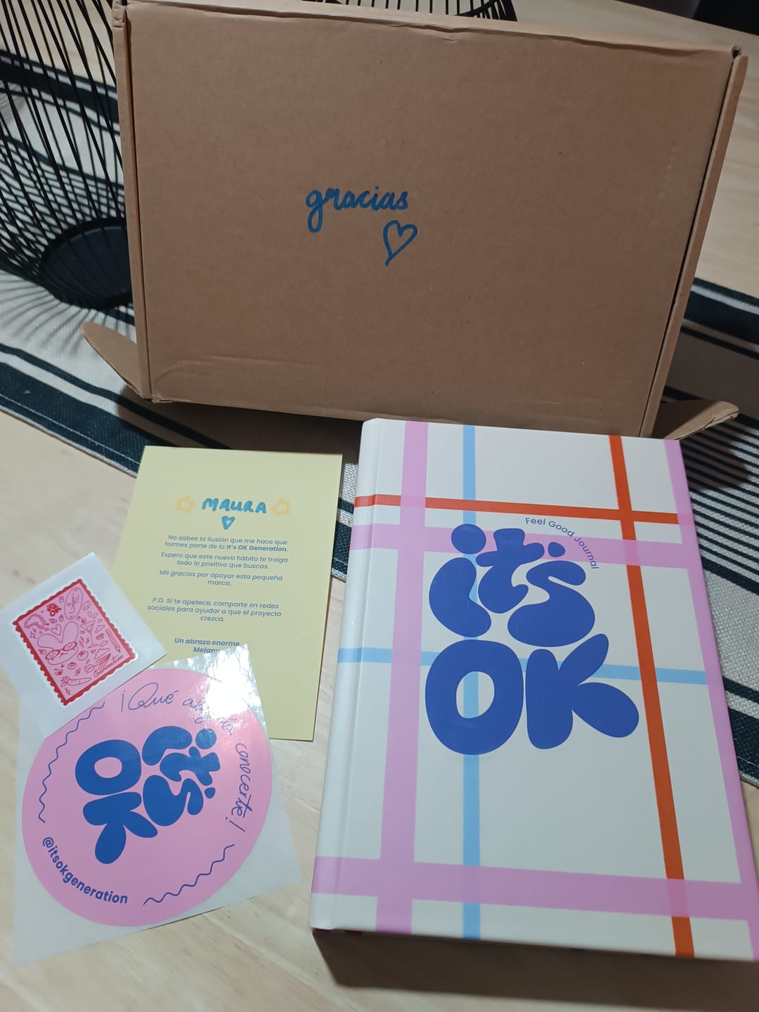 Customer photo review of Feel Good Journal | Portada Picnic
