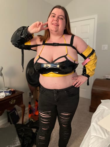 Customer photo review of Danger Cyber Cat Outfit
