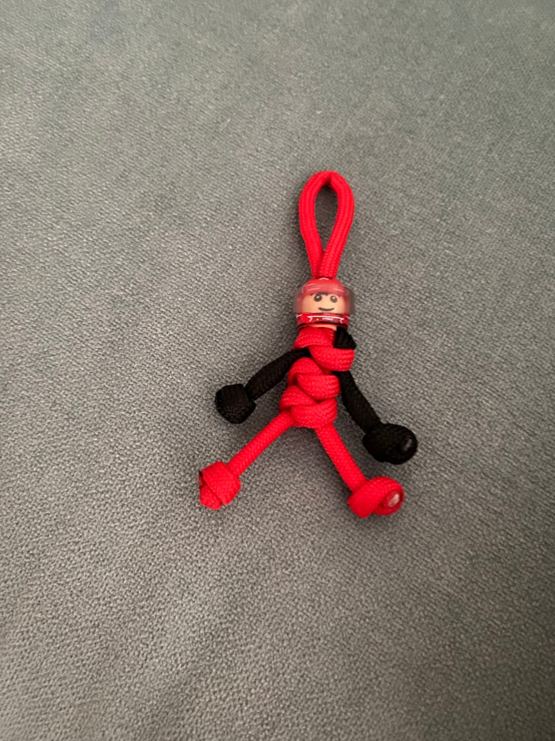 Customer photo review of Limited Edition Charles Lerclerc Racing Paracord Buddy Keychain