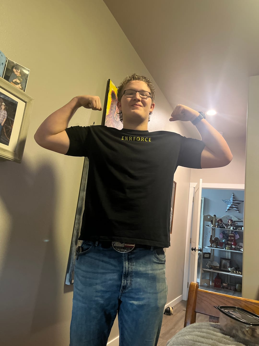 Customer photo review of Faith Cross Tee