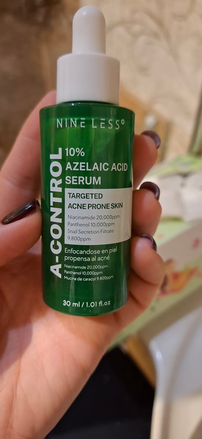 Customer photo review of Serums aknes novēršanai ar azelaīnskābi Nine Less A-Control 10% Azelaic Acid Serum