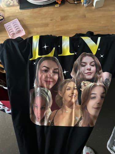 Customer photo review of CUSTOM VINTAGE TEE