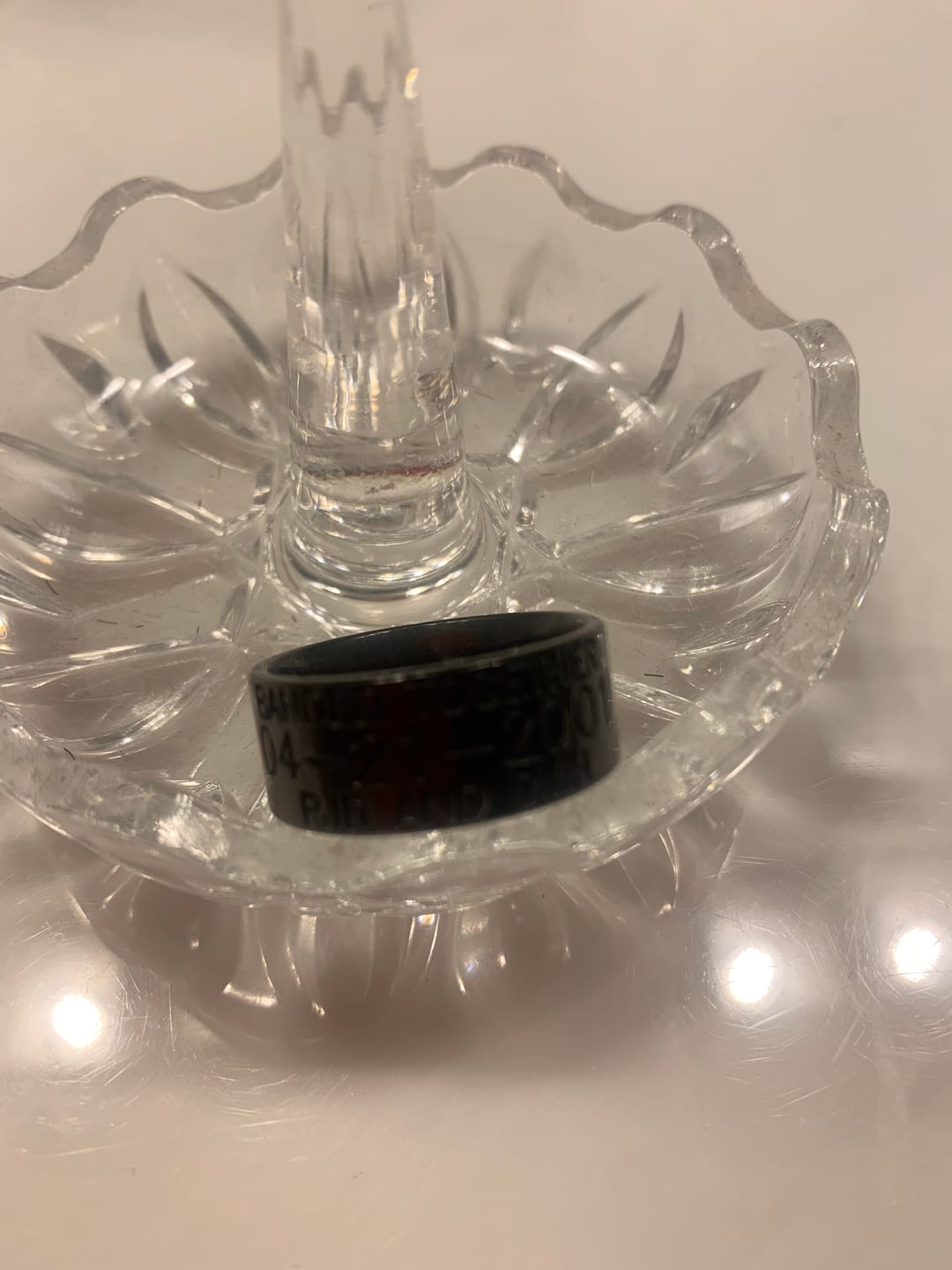 Customer photo review of Black Duck Band Ring - Zirconium 10mm
