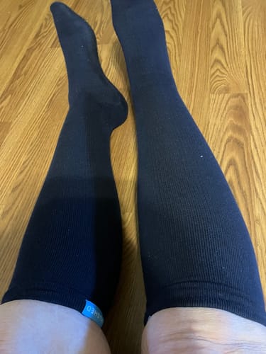 Customer photo review of Performance Eucalyptus Compression Socks