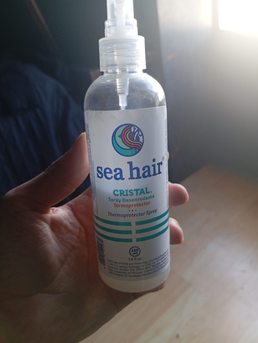 Customer photo review of Termoprotector Desenredante Cristal 220ml Sea Hair