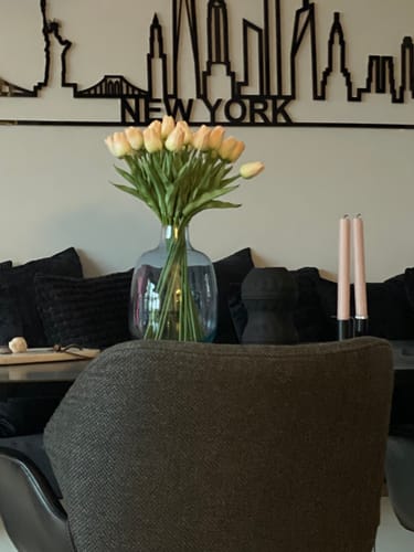 Customer photo review of Kunst Tulpen Boeket - Oud Roze (25 stengels)