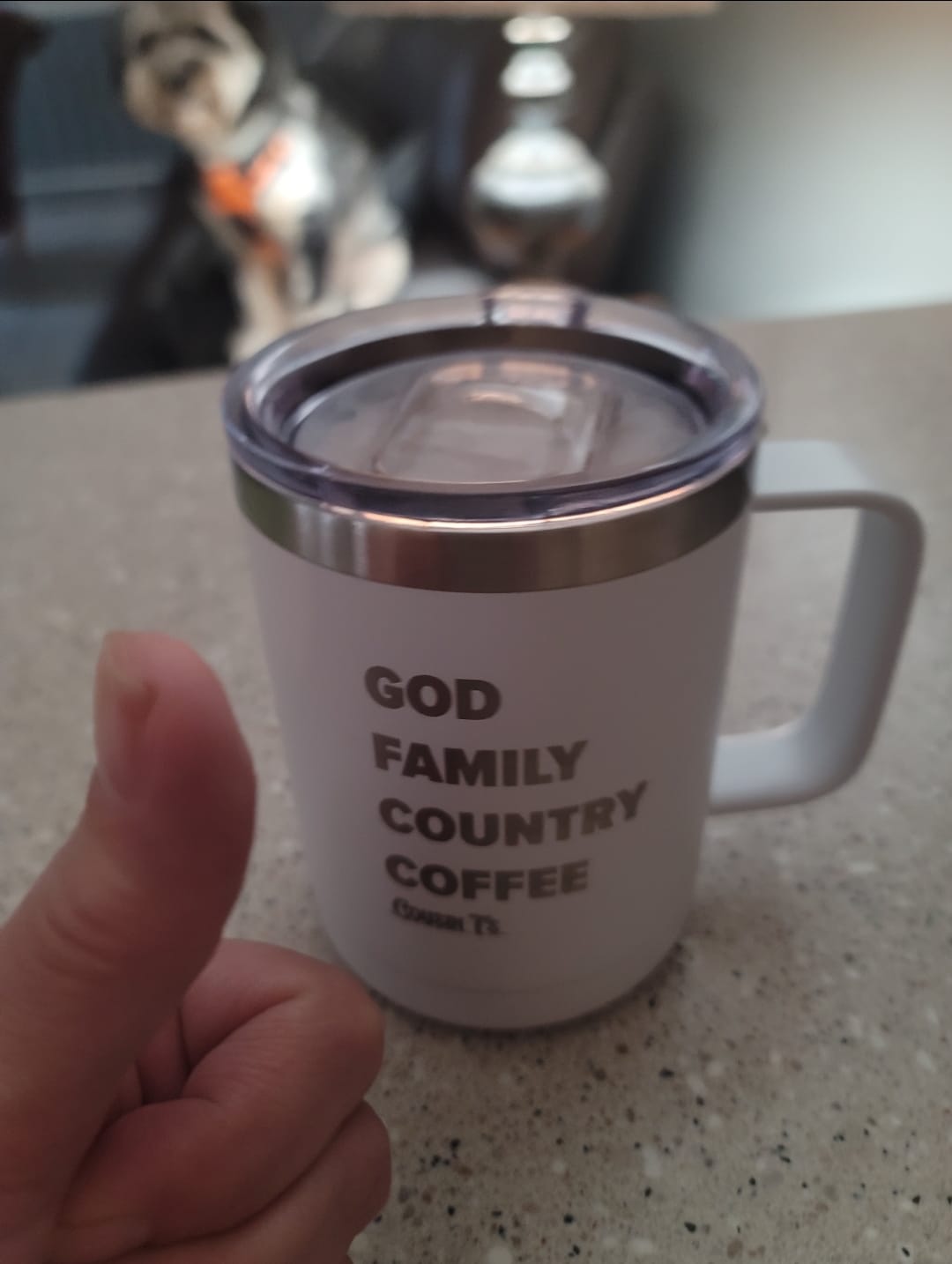 Customer photo review of Cousin T's Signature Blend Medium Roast Coffee