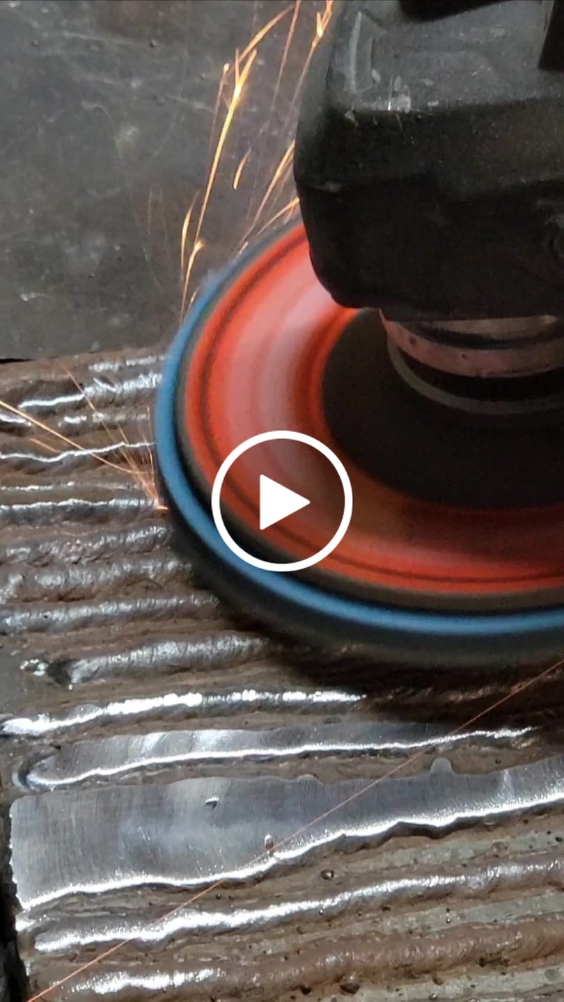 Customer video review of 4-1/2 In. T29 High Density 90 Flap Discs For Stainless Steel, Sheet Metal,40/60/80/120 Grits