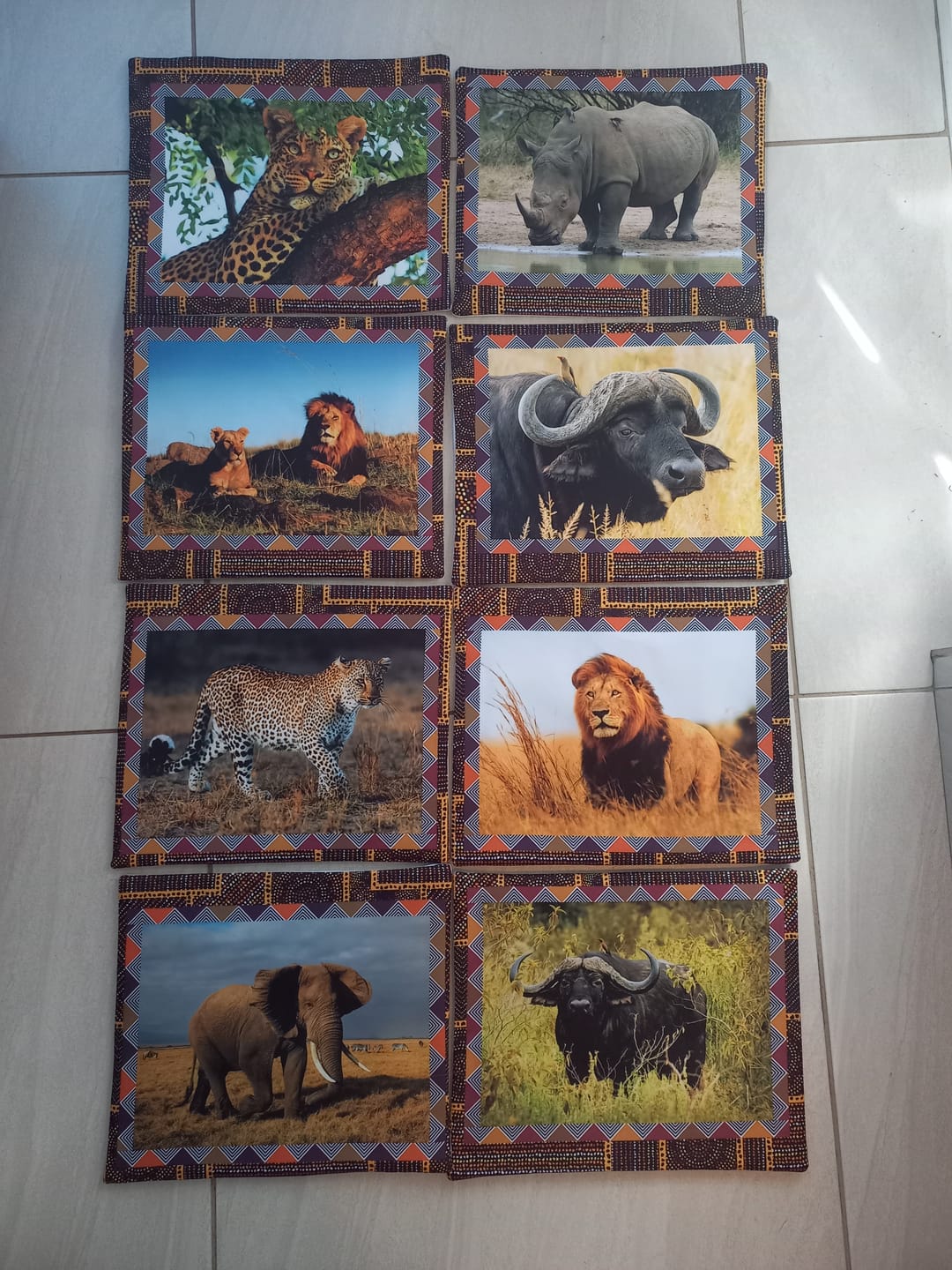 Customer photo review of Place Mats South Africa Big 5