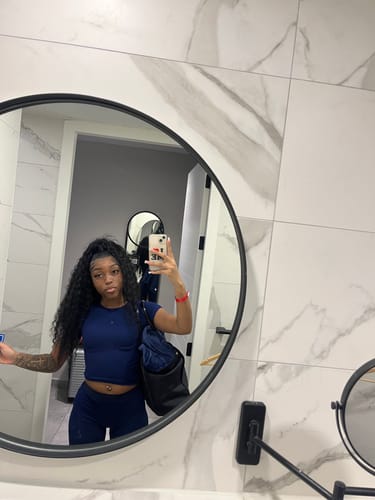 Customer photo review of Rib Lounge Leggings - Navy