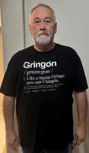 Customer photo review of El Gringon OG Old School T-Shirt