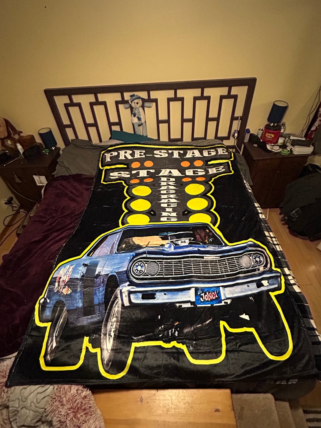 Customer photo review of Custom Drag Racing Blanket