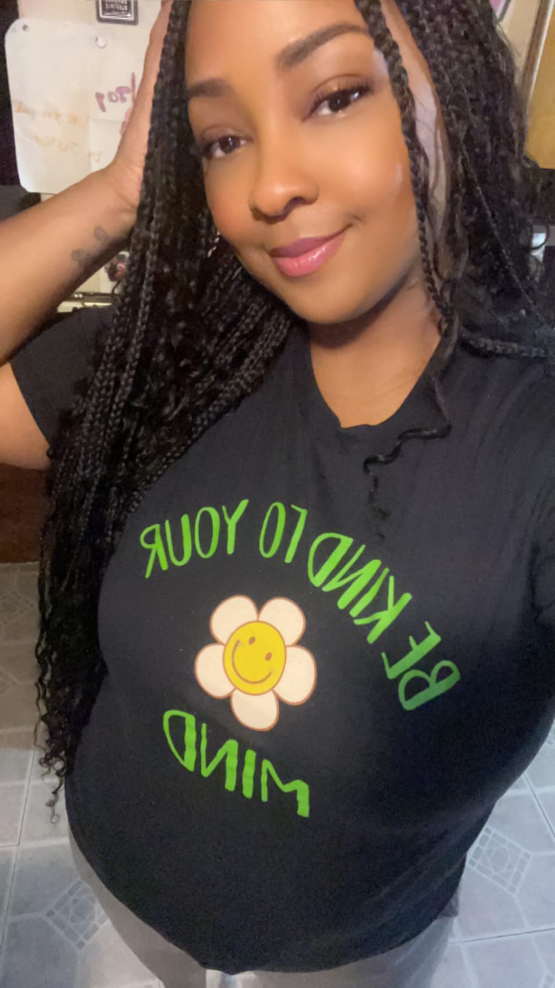 Customer photo review of 36" Human Hair Boho Curls Swiss HD Lace Knotless Box Braided Wig Full Hand-tied - Human Baby Hair