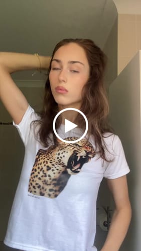 Customer video review of 'I Don't Bite' baby tee