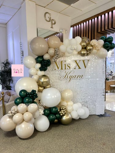 Customer photo review of White Shimmer Wall Panels – Easy Setup Wedding/Event/Theme Party Decorations