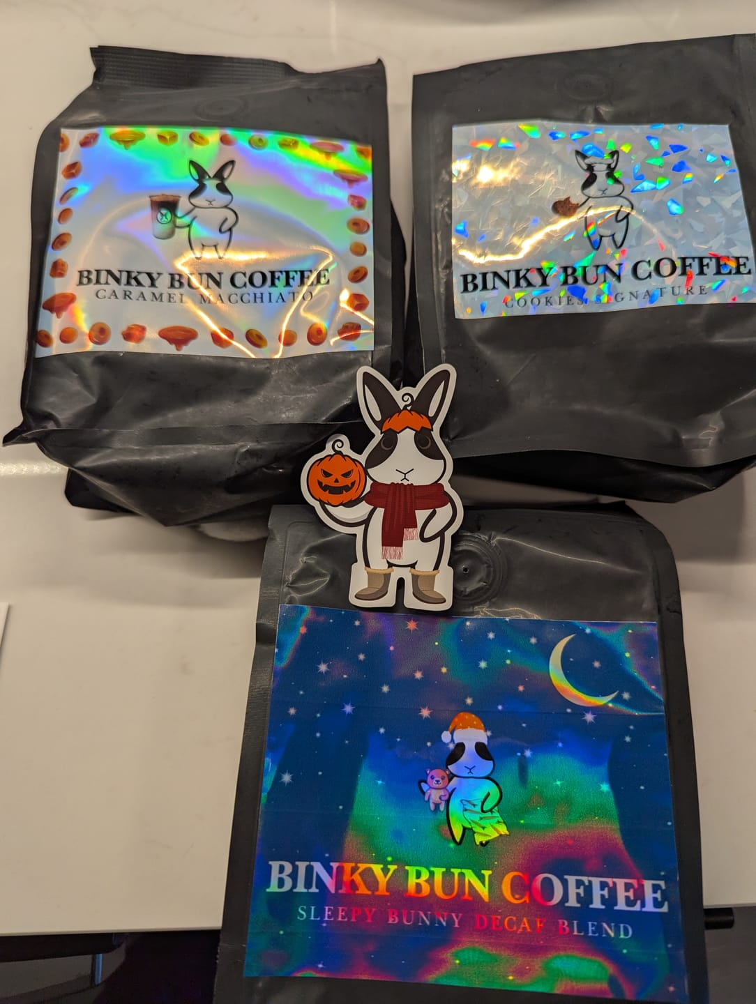 Customer photo review of Sleepy Bunny Decaf Blend (Bean)