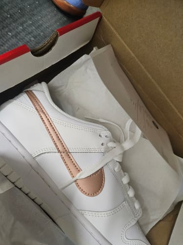 Customer photo review of Nike Dunk Low White Pink (GS)