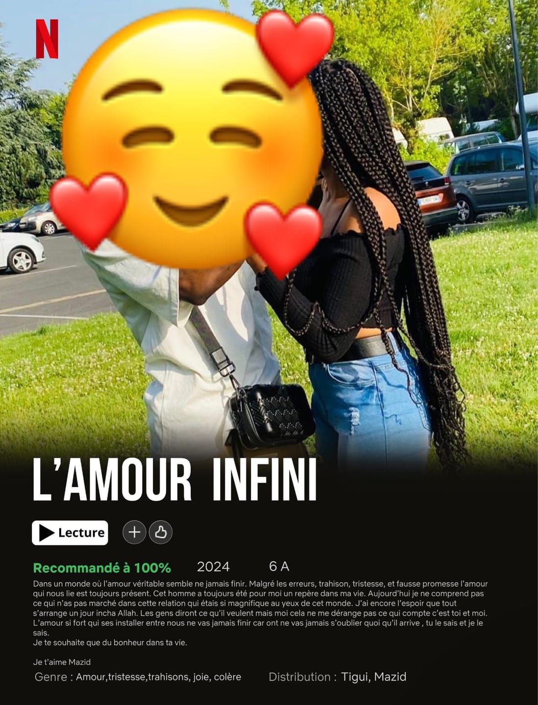Customer photo review of Netflix Couple - Affiche personnalisée
