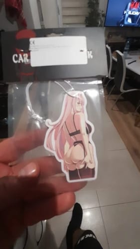 Customer photo review of JDM Cute Anime Girl Car Air Fresheners