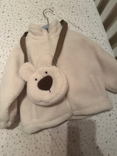 Customer photo review of Cute Girls Bear Suit  Casual Pants Two-piece Set