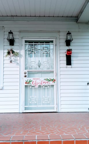 Customer photo review of IP44 Black Waterproof 1-Light Lantern Outdoor Wall Sconce