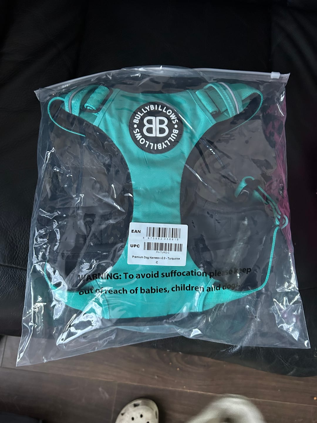 Customer photo review of Comfort Premium Harness | Non Restrictive - Turquoise