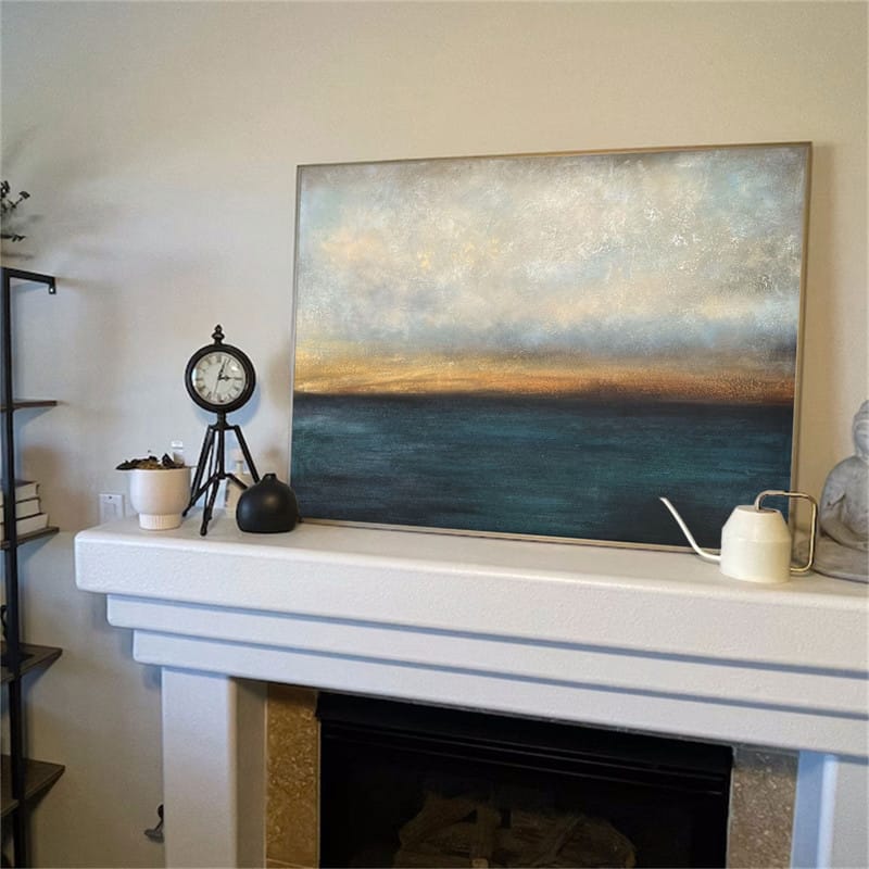 Customer photo review of Abstract Painting Canvas #AP076