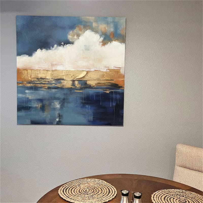 Customer photo review of Abstract Painting Canvas #AP073