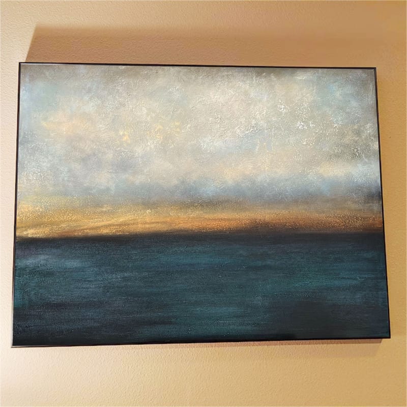 Customer photo review of Abstract Painting Canvas #AP076