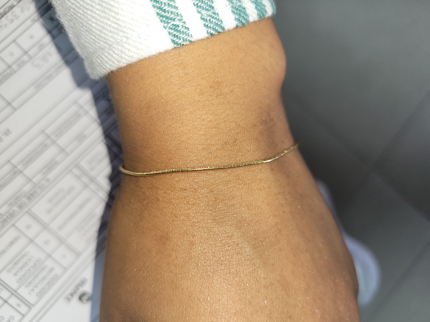 Customer photo review of Pulseras Cola de Ratón en Oro laminado 18k Para Pareja