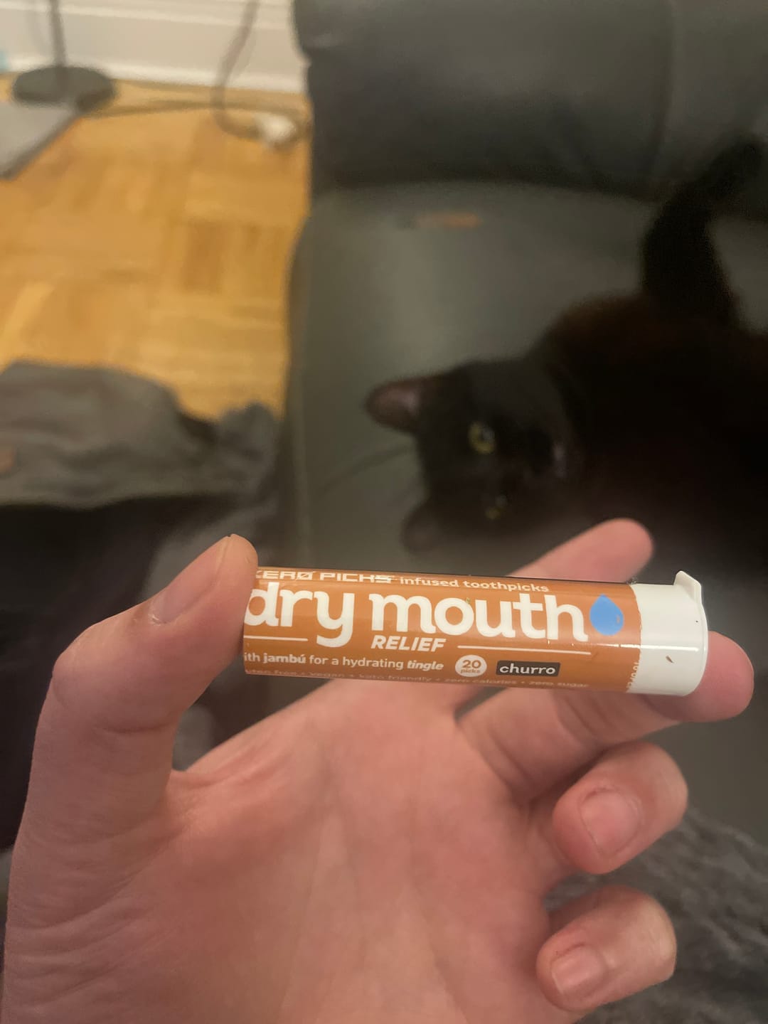 Customer photo review of Xero Picks Dry Mouth relief - Churro