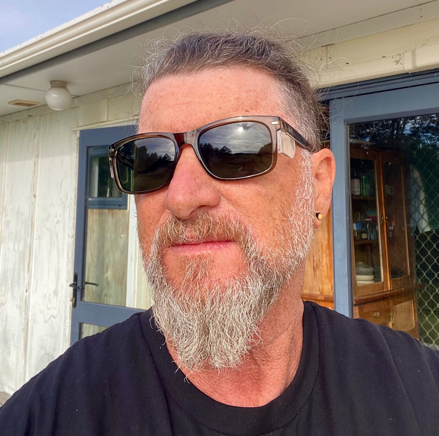 Customer photo review of Kenneth Olive Polarised Safety Glasses