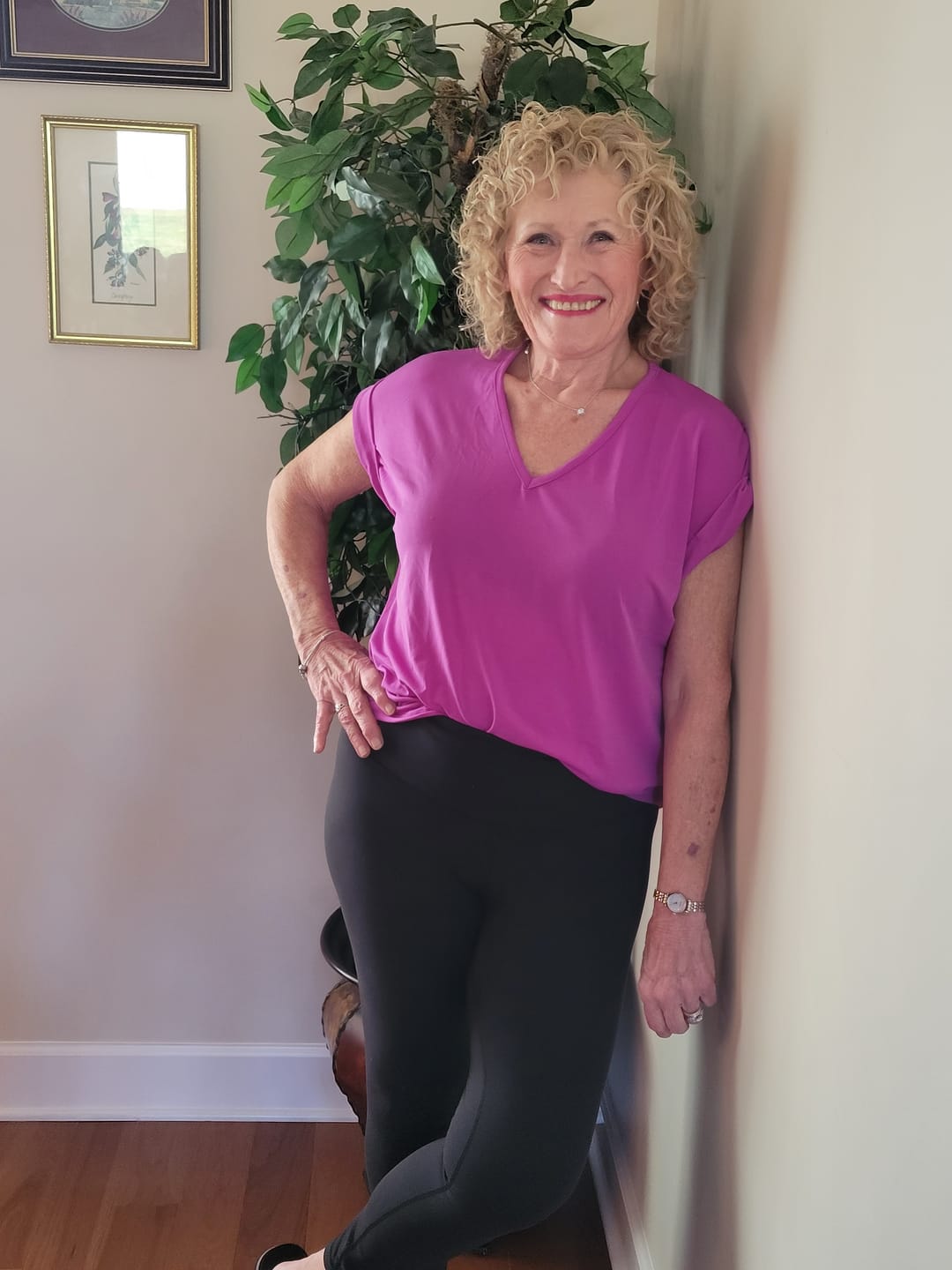 Customer photo review of Brigitte Brianna Blouse Tee