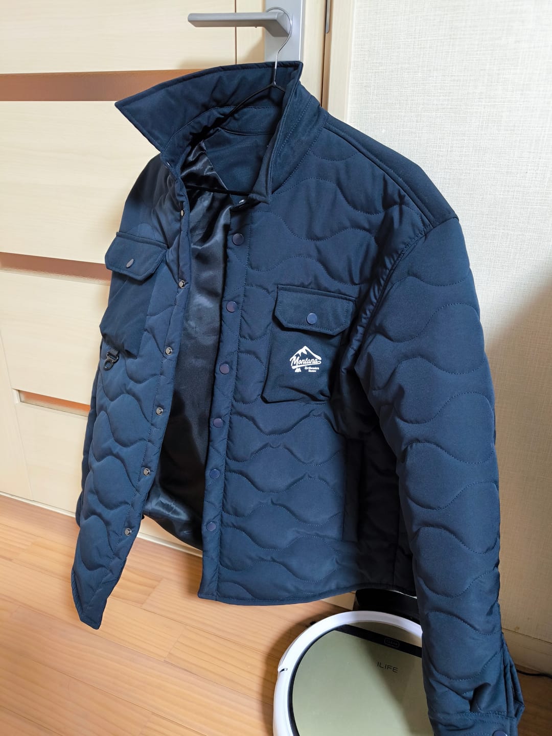 Customer photo review of 機能4ポケット　中綿入りキルティングジャケット