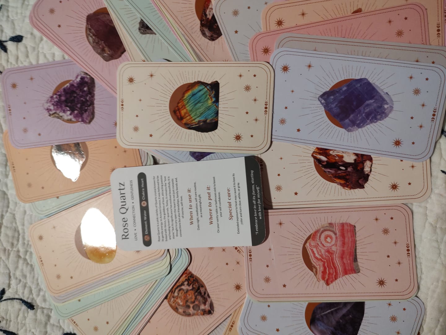 Customer photo review of The Crystal Wisdom Card Deck