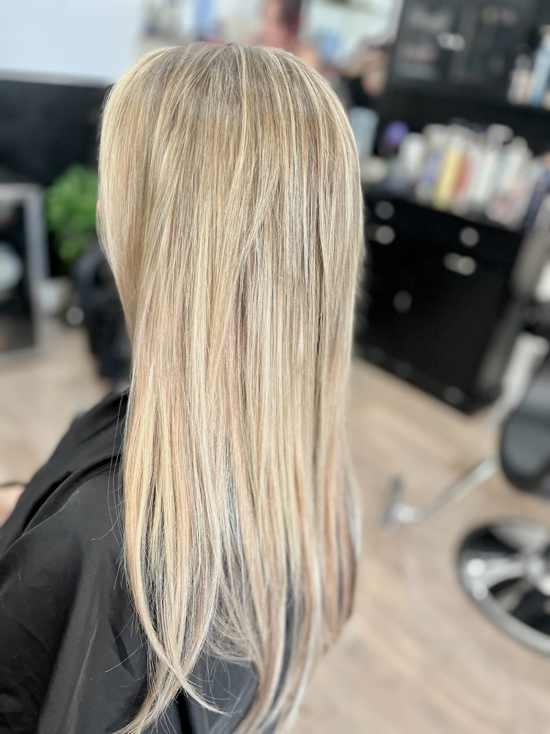 Customer photo review of Nano Tip Extensions Remy Human Hair Highlight Blonde #P16/22 |Youngsee