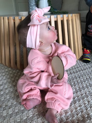 Customer photo review of Kids Wooley Fleece Set - Pink