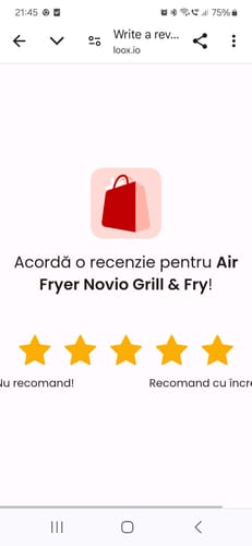 Customer photo review of Air Fryer Novio Grill & Fry
