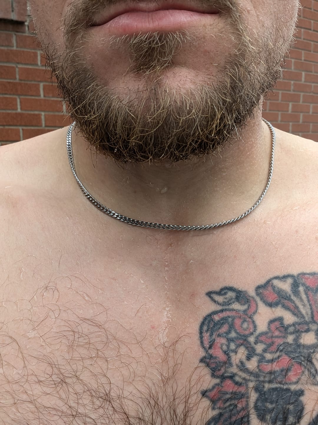 Customer photo review of 3.5mm Cuban Link Chain