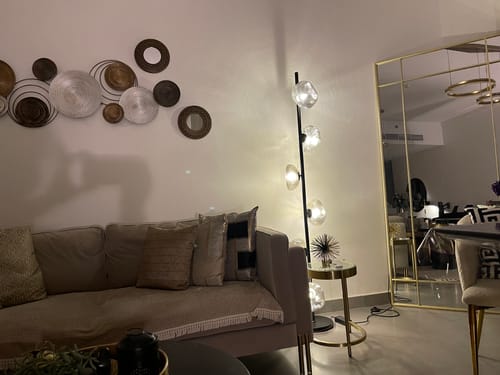 Customer photo review of Glass Petals Tree Floor Lamp